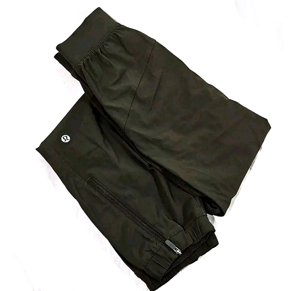 Lululemon Adapted State High Rise Jogger Womens 8 Olive Green W5CVMS Run Train
